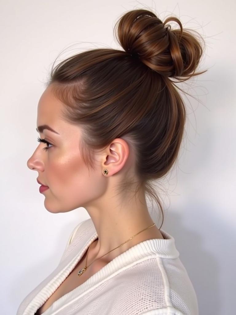 bun hairstyles for long hair dance