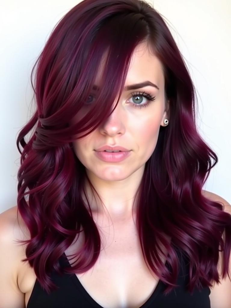 burgundy hair color ideas for brunettes