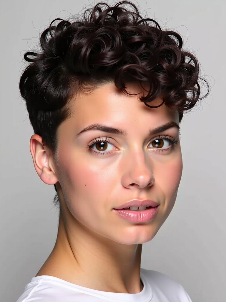 cute short curly hairstyles for sports