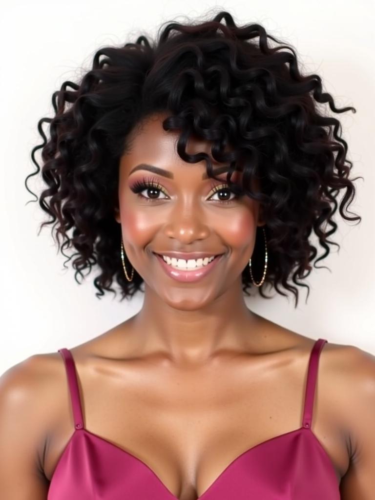 short wavy hairstyles for black women