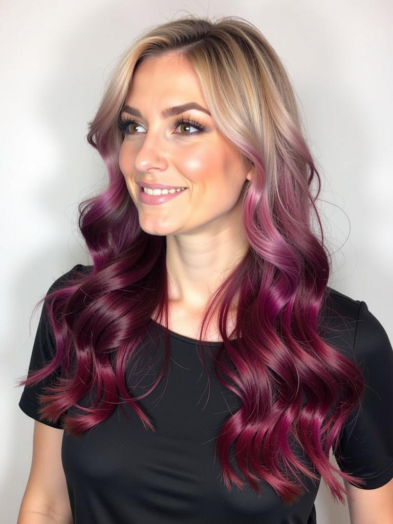 blonde and burgundy hair color ideas