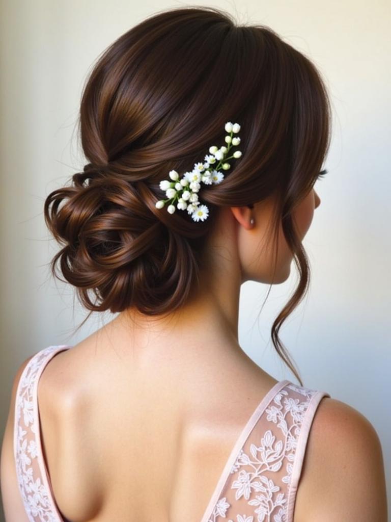 spring wedding hairstyles bridesmaid