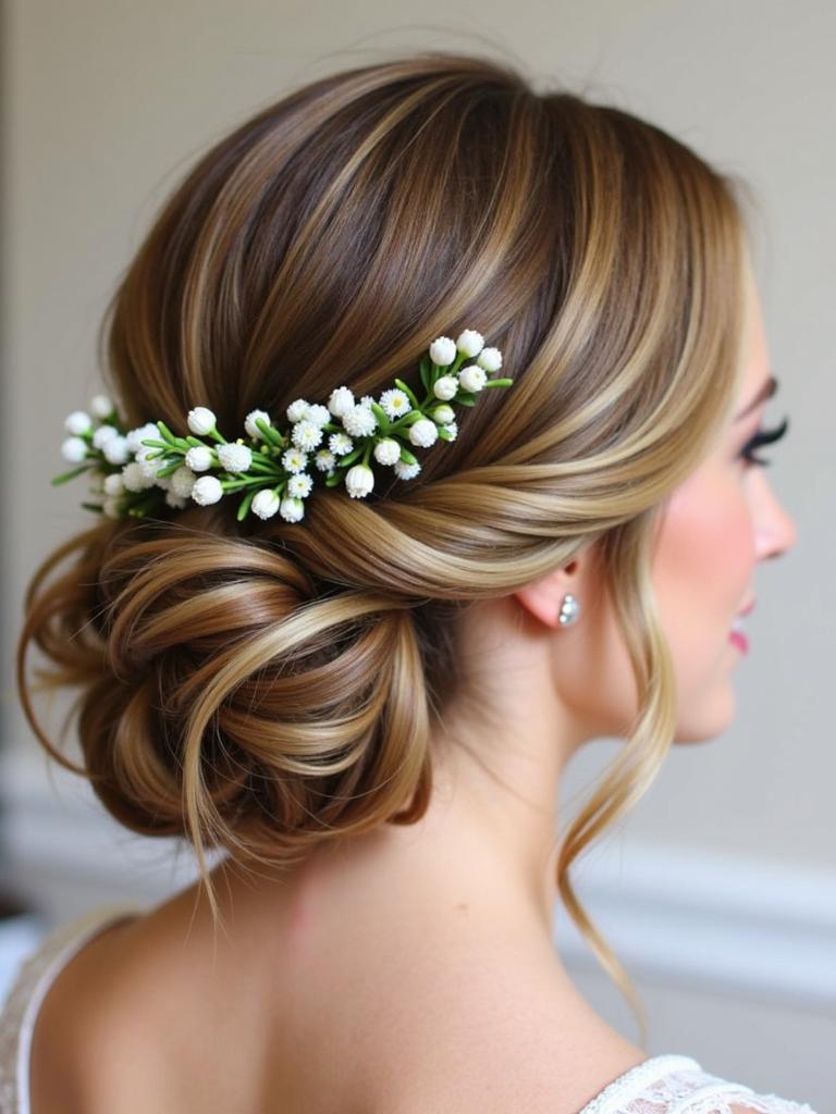 spring wedding hairstyles bride updo