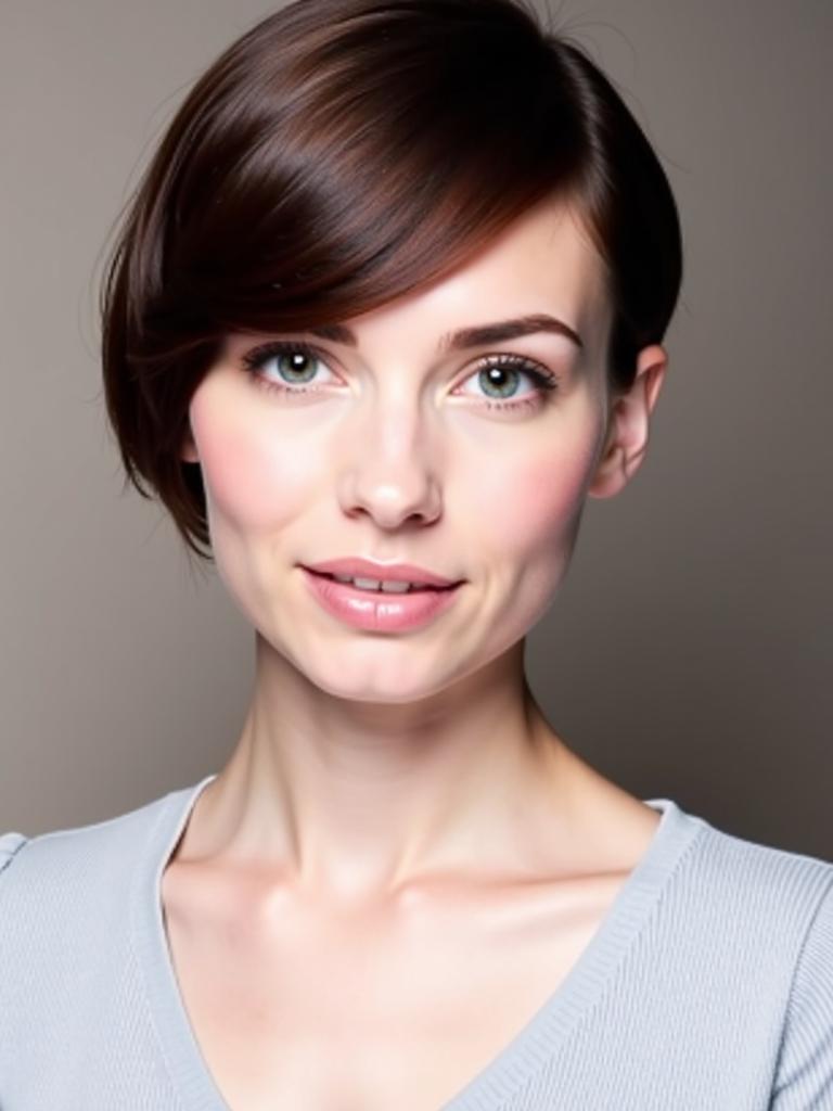 boycut hairstyles for women round face