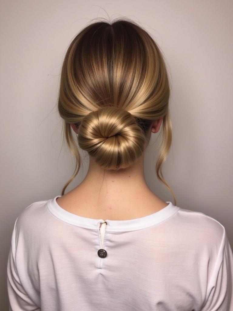 bun hairstyles for long hair dance